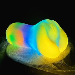 luminous colorful silicone pocket vagina 17